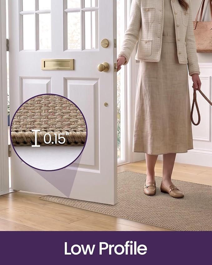 DEXI Hallway Runner Rug 2'8"x12', Non Slip Rubber Backed Runners Carpet