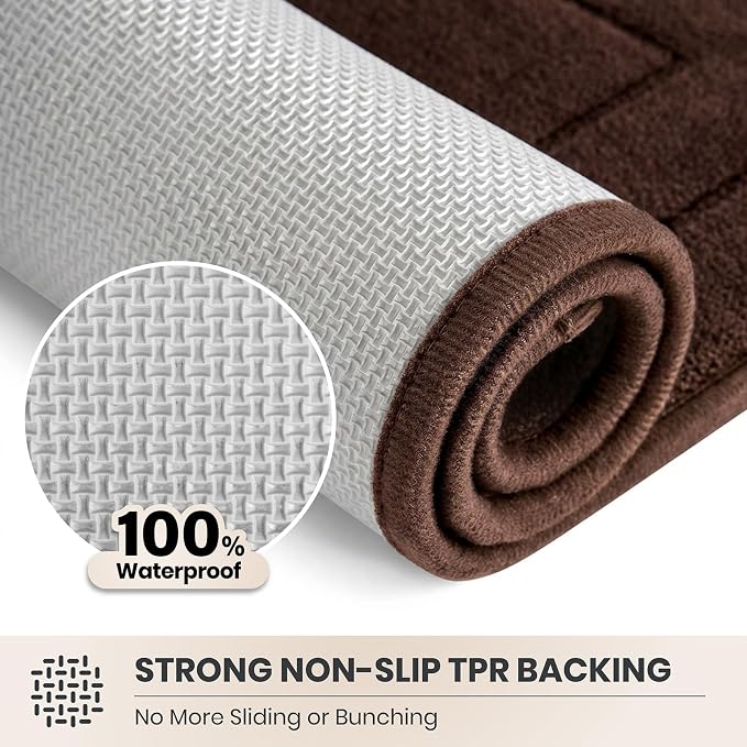 PURRUGS Dirt Trapping Door Mat 32" x 70", Non-Slip/Skid Machine Washable