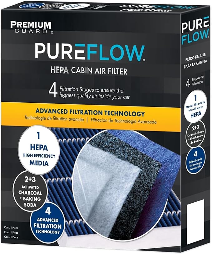 PureFlow HEPA Cabin Air Filter PC4099HX | Fits 2023-2025 Nissan Z, 2009-2021