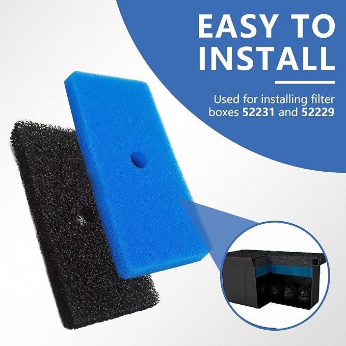 4 Sets Replacement Pond Filter Pads