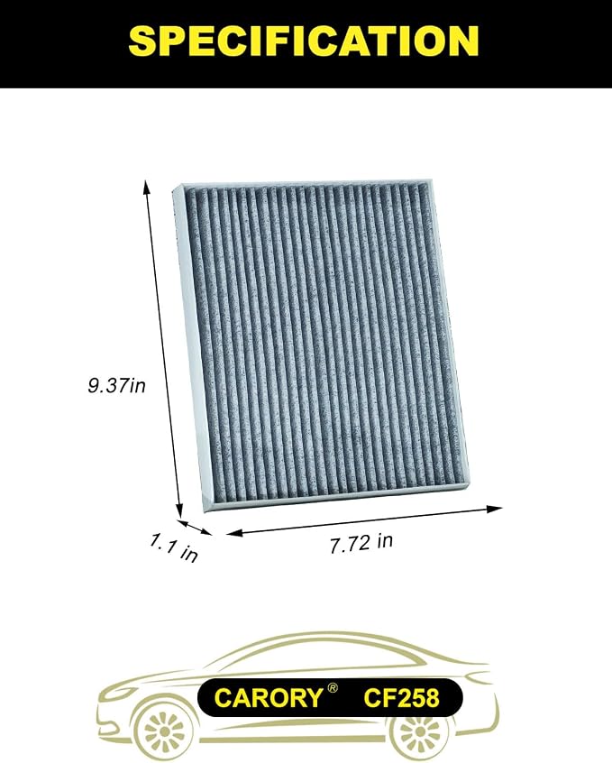 Cabin Air Filter w/Activated Carbon