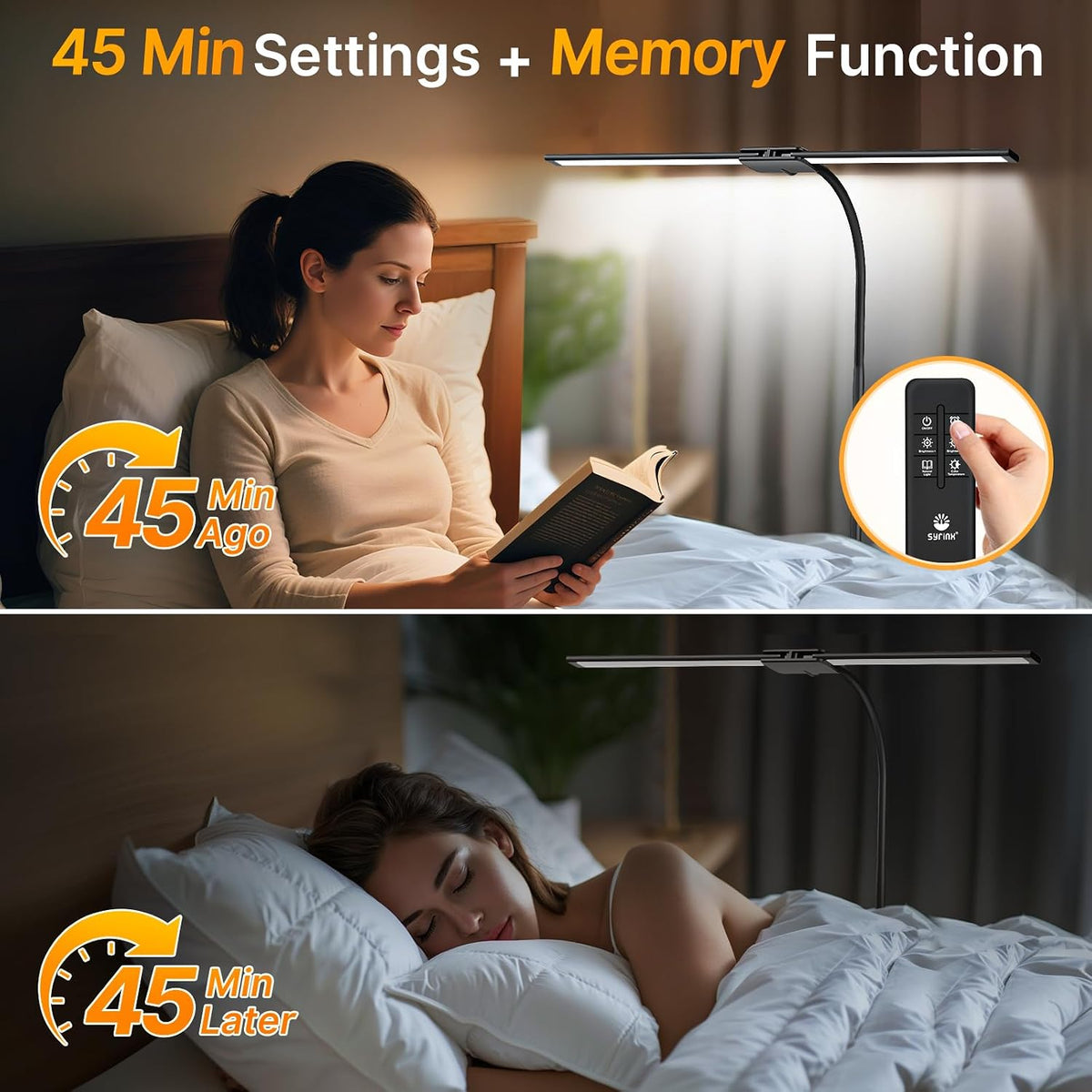 Syrinx LED Floor Lamp, 18W 2000LM Bright Floor Lamp for Office, Living Room