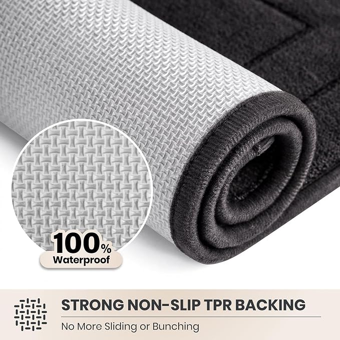 PURRUGS Dirt Trapping Door Mat 32" x 70", Non-Slip/Skid Machine Washable