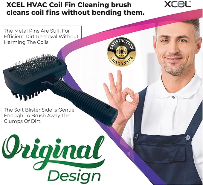 XCEL Advanced HVAC Coil Cleaning Fin Brush