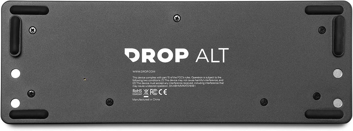 DROP ALT Mechanical Keyboard — 65% (67 Key) Gaming Keyboard, Hot-Swap Switches, Programmable Macros, RGB LED Backlighting, USB-C, Doubleshot PBT, Aluminum Frame (Cherry MX Blue Black)