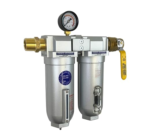 1/2" NPT Industrial Coalescing Filter Removes Oil, Moisture Vapor Aerosols and