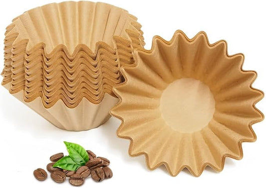1-2 Cup Brown Coffee Filters, Small Coffee Maker, Single Serve Coffee Pot