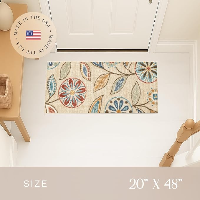 Maples Rugs Reggie Floral Runner Rug