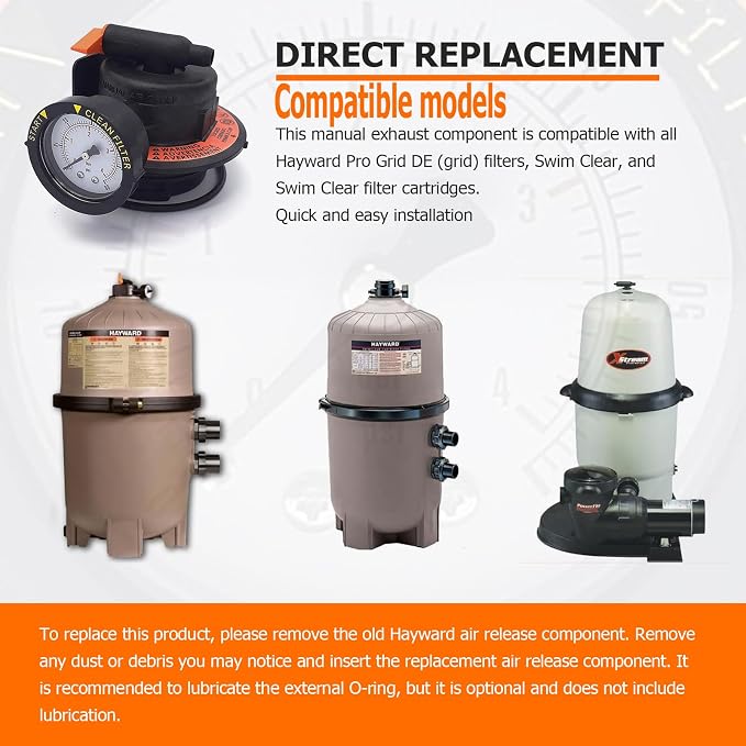 DEX2420MAR2 Air Relief Valve for Hayward DE Cartridge Sand Filters | Compatible