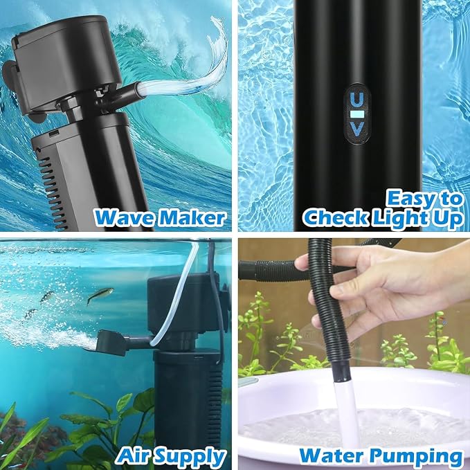 Aquarium U-V Filter 290GPH w/ Scientific Timer