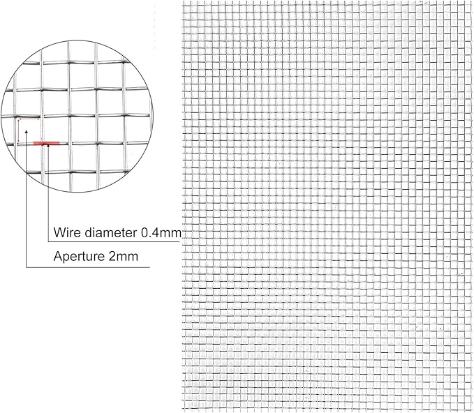 Stainless Steel Woven Wire Mesh, 304 Stainless Steel Mesh Sheet, Heat-Resistant