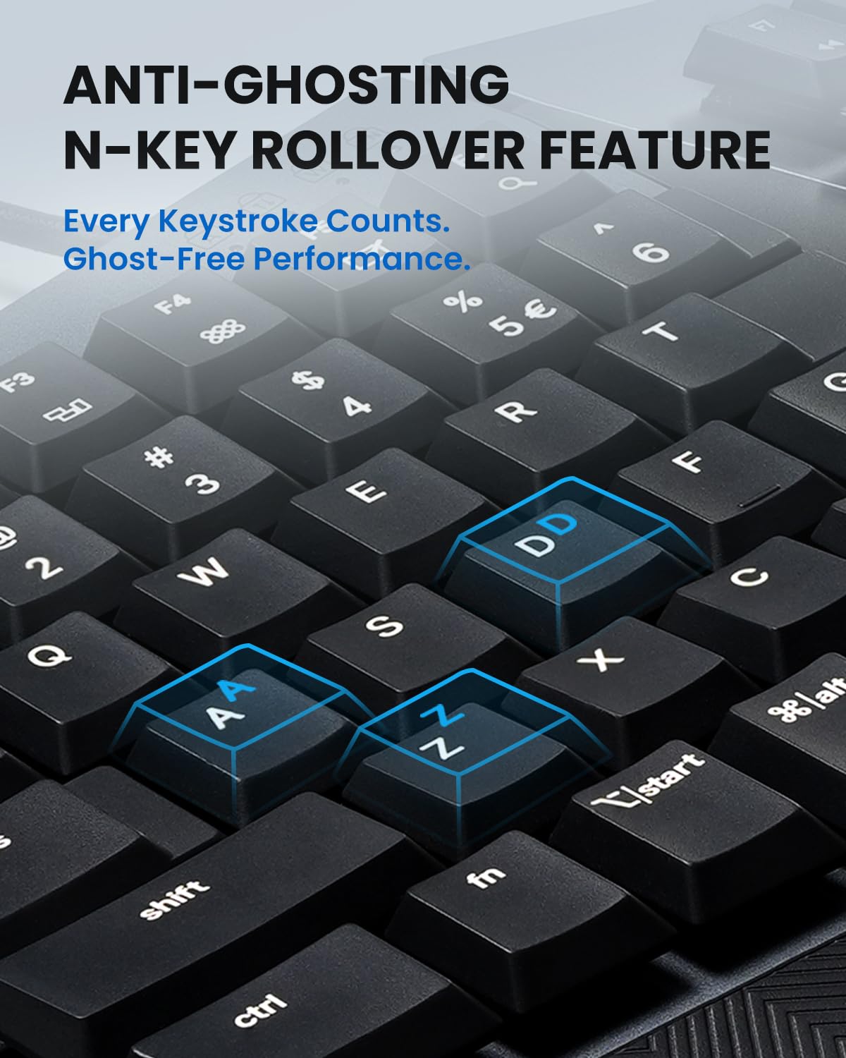 Perixx PERIBOARD-535BR [Firmware Updated] Wired Ergonomic Mechanical Keyboard - Full-Size - Low-Profile Brown Tactile Switches - NKRO Anti-Ghosting - Compatible with Windows and macOS