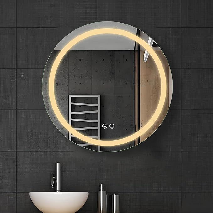 LTSRLL Frameless Illuminated LED Bathroom Wall Mirror
