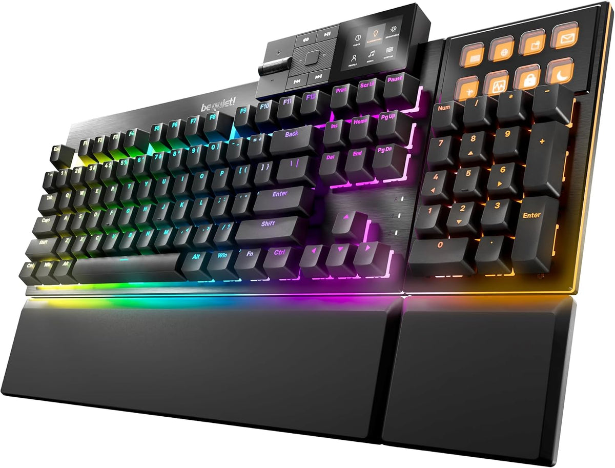 be quiet! Dark Mount Tactile, Gaming Keyboard, Mechanical Silent Switches