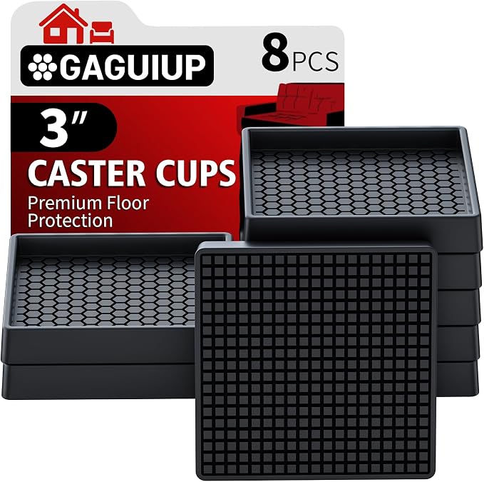 Non Slip Furniture Pads Square, Anti Skid Caster Cups, Anti Slip Furniture