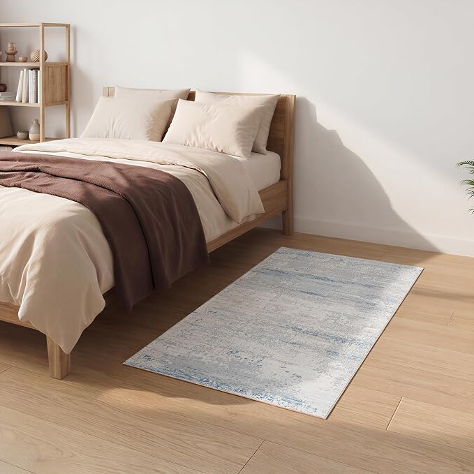 Washable Rugs 3x5 Area Rugs for Living Room- Modern Abstract Rugs for Bedroom
