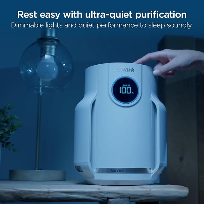 Shark Air Purifier for Home, NeverChange Compact Pro, for Bedroom, Home Office
