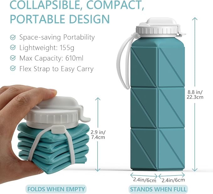 BEAUTAIL Collapsible Water Bottles