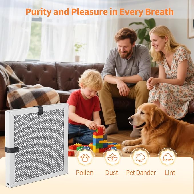 2-Pack 12x12x1 MERV 8 Reusable & Washable Electrostatic Air Filters