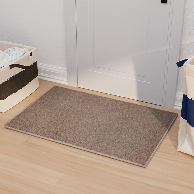 AREDO Door mat with Non Slip Rubber Backing, Washable Soft Floor Carpet