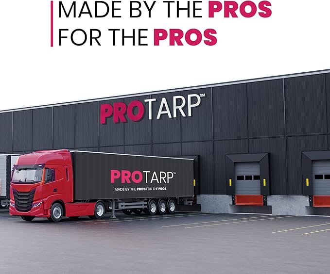 PROTARP Extreme Heavy Duty 22 Mil Tarp Cover, Waterproof, UV Resistant, Rip and Tear Proof, Poly Tarpaulin with Reinforced Edges for Roof, Camping, Patio, Pool, Boat. (Brown/Black 30′ X 40′)