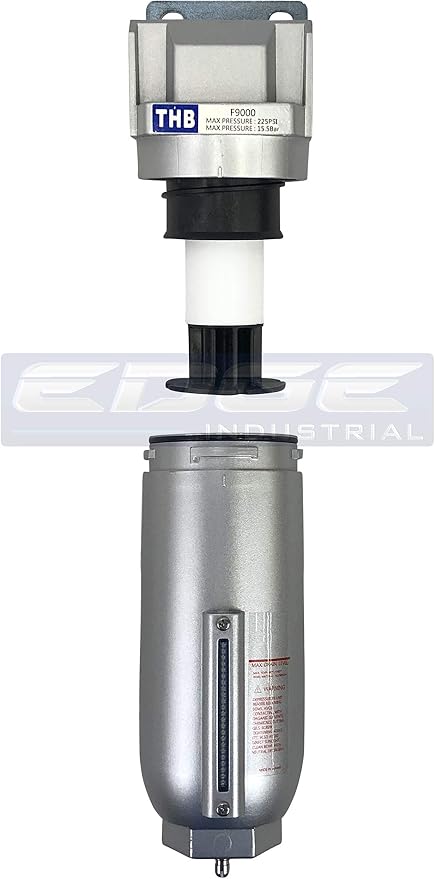 HEAVY DUTY INDUSTRIAL RATED HIGH FLOW PARTICULATE FILTER, IN-LINE WATER TRAP