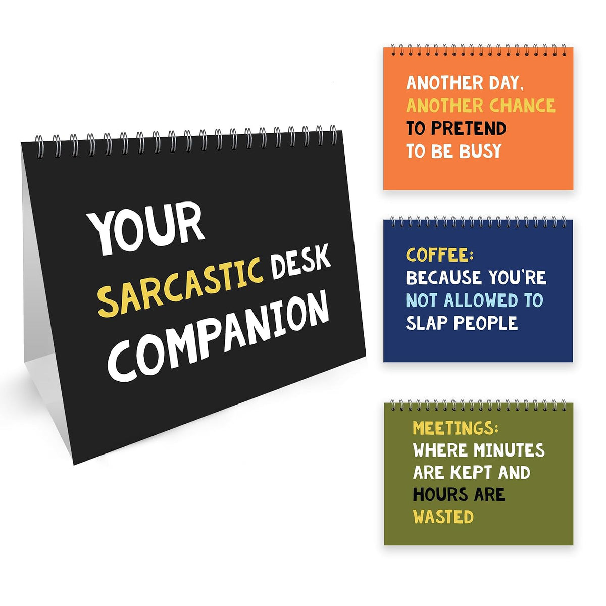 RED OCEAN Sarcastic Office Desk Companion, Funny Quotes for Desk, Joke Office Gift, Funny Gifts For Women Men, Colleague Gifts For Birthday Christmas, Co Worker Gifts