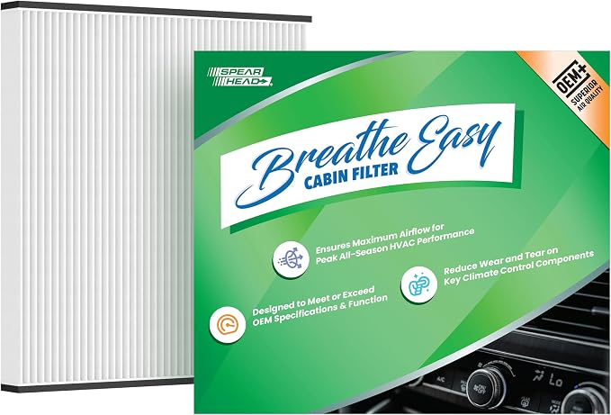 Spearhead OEM+ Particulate Breathe Easy Cabin Filter, Fits Like OEM, Provides
