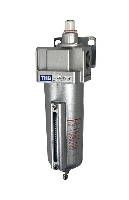 1/2" NPT Industrial Coalescing 0.01u Micron Filter Removes 99.98% of Oil