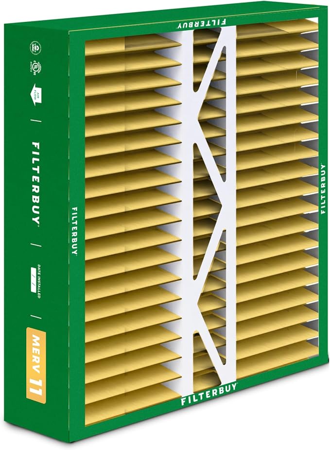 Filterbuy 16x22x5 Air Filter MERV 11 Superior Pet & Allergy Defense, Pleated