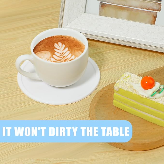 4 Packs Non Slip Silicone Drink Coasters