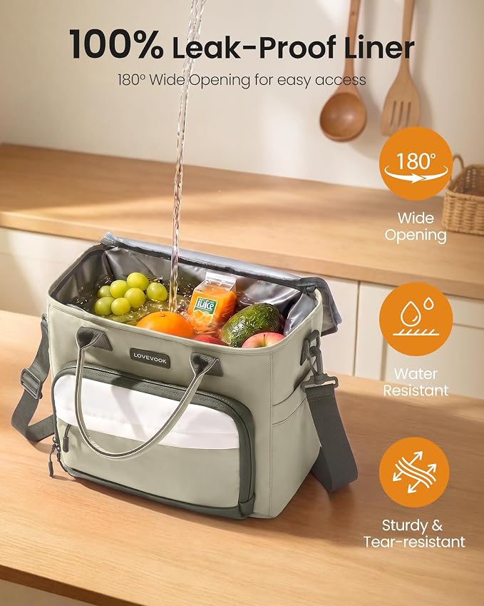 LOVEVOOK Lunch Box for Women, Adult Lunch Bag for Work