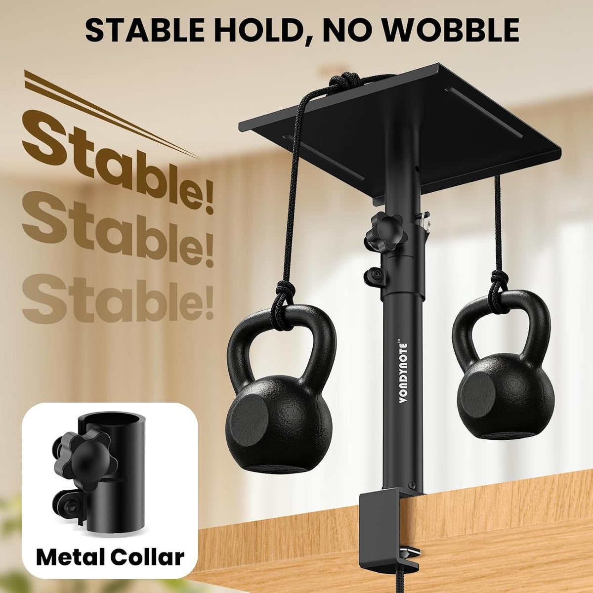 Vondynote Set of 2 Studio Monitor Stands Desktop Speaker Stands Height Adjustable 12" to 18" Speaker Stands with Desk Clamp
