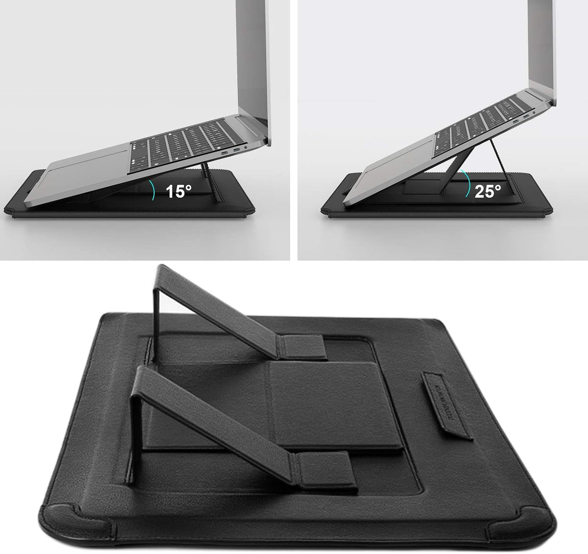 Nillkin 15.6 inch Laptop Sleeve with Stand (3-in-1), 2 Stand Modes, Black