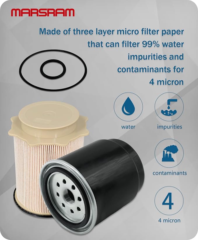 Marsram Fuel Filter Water Separator Set Fits