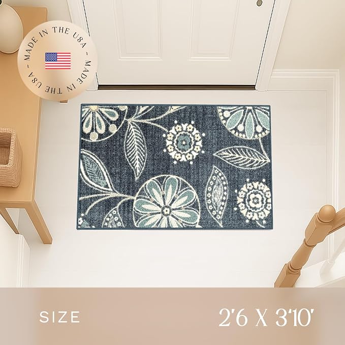 Maples Rugs Reggie Floral Kitchen Rug