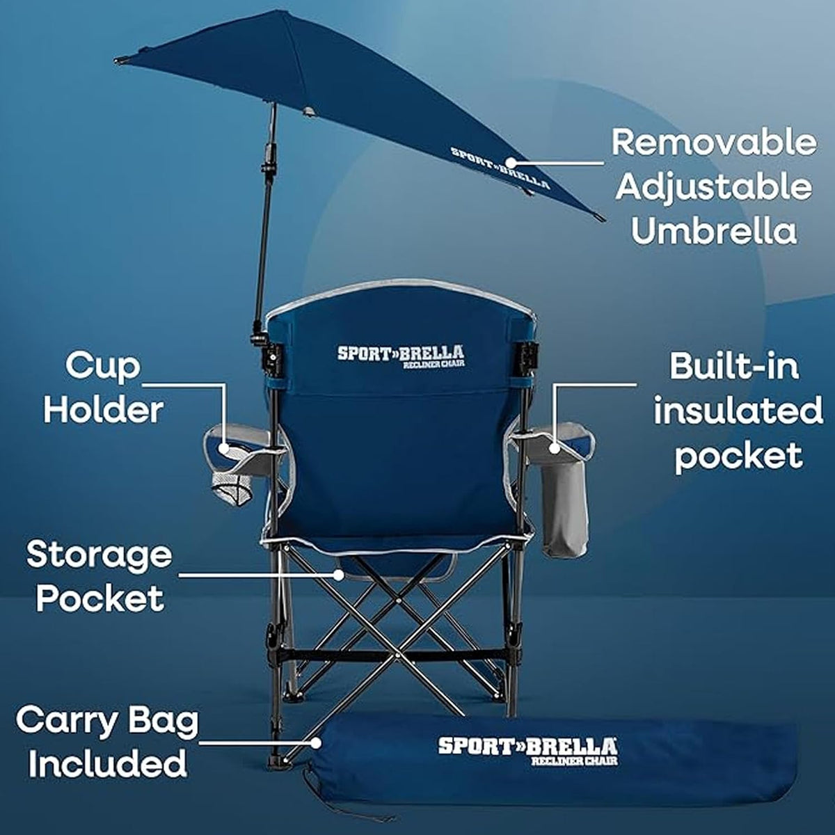 SB Recliner Chair Midnight Blue 1PK FES