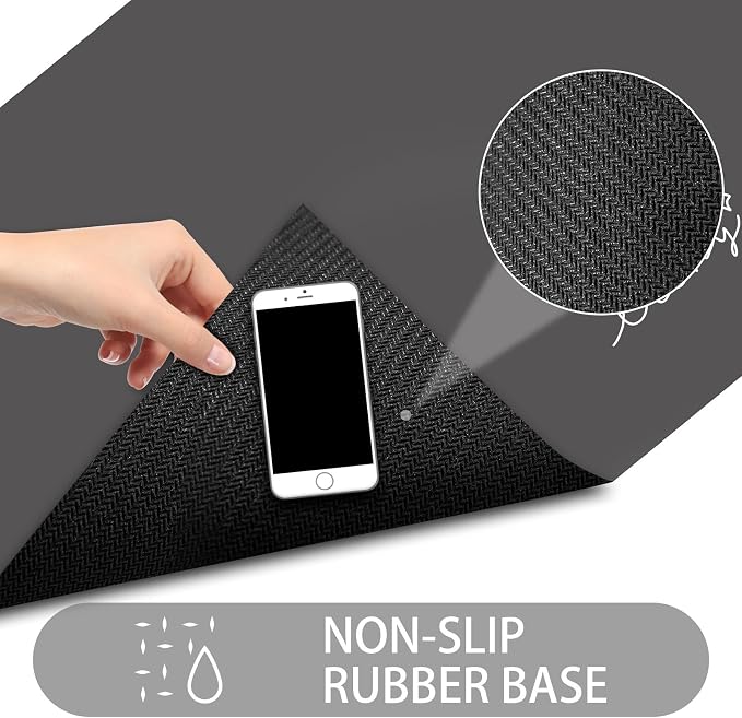 Ultra Thin Door Mat Indoor Entrance, 1/10 in Thin Door Mats