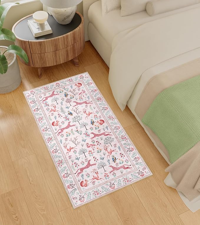 DUKINO 2x4 Rug for Hallway, Washable Kitchen Runner Rug