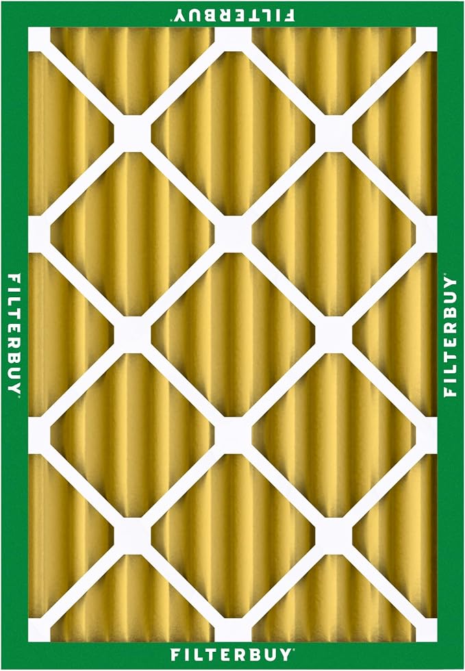 Filterbuy 8x14x4 Air Filter MERV 11 Superior Pet & Allergy Defense,