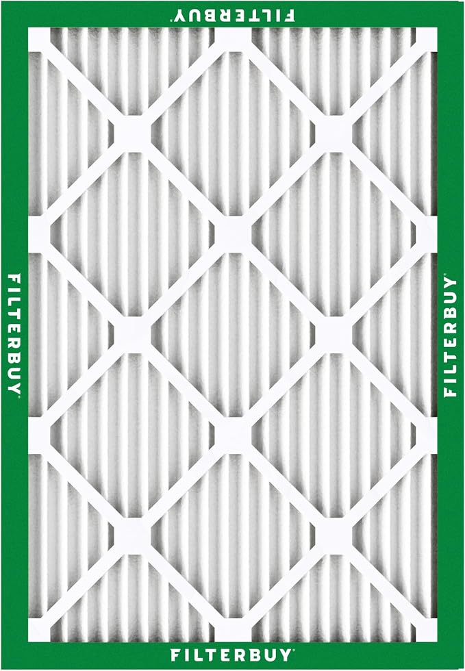 Filterbuy 25x28x1 Air Filter MERV 8 Essential Dust & Allergy Defense,
