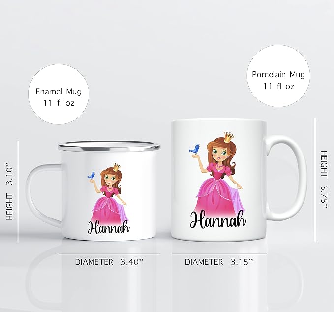 Personalized Mug for Kids, Girls | Customized Hot Chocolate, Coffee & Tea Cup |