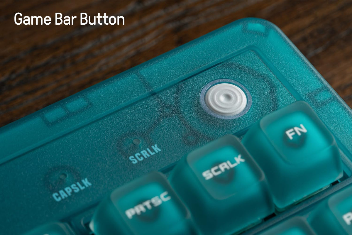 8Bitdo 87 Keys Retro Mechanical Keyboard for PC and Android - Clear Blue