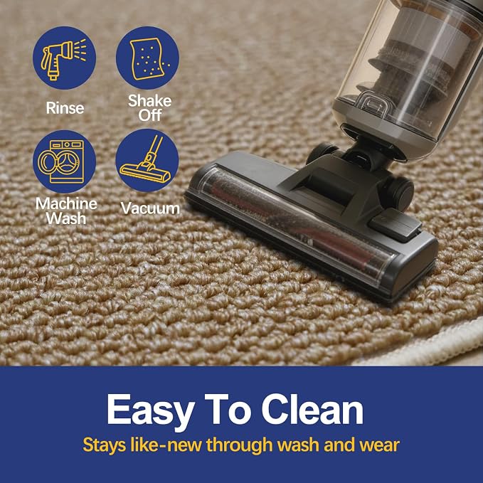 Faux Jute Hallway Runner Rug 2'x6', Washable & Non-Slip, Taupe | 0.27" Low Pile
