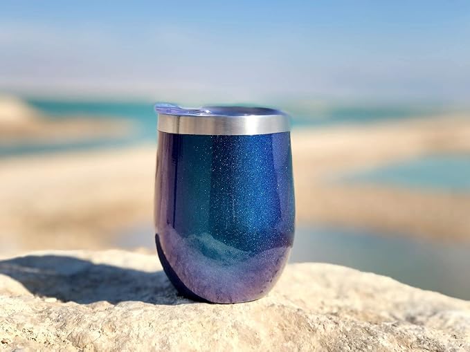 CHILLOUT LIFE 12 oz Stainless Steel Wine Tumblers 2 Pack