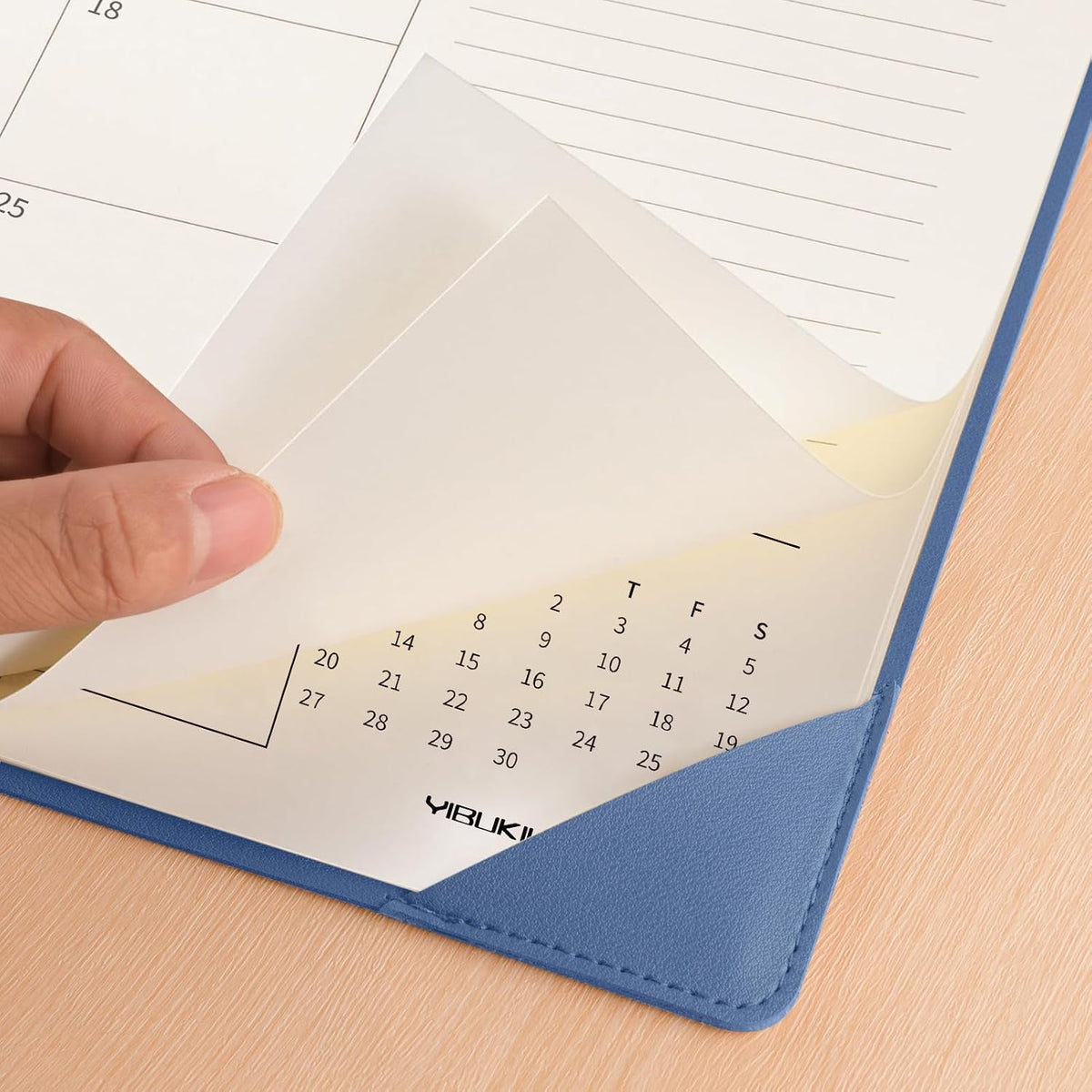 Desk Calendar 2026 Large 22x17, July 2026 to December 2027,18 Months Big Desk Pad Calendar with Desktop Mat for Home Office School Planning, Blue