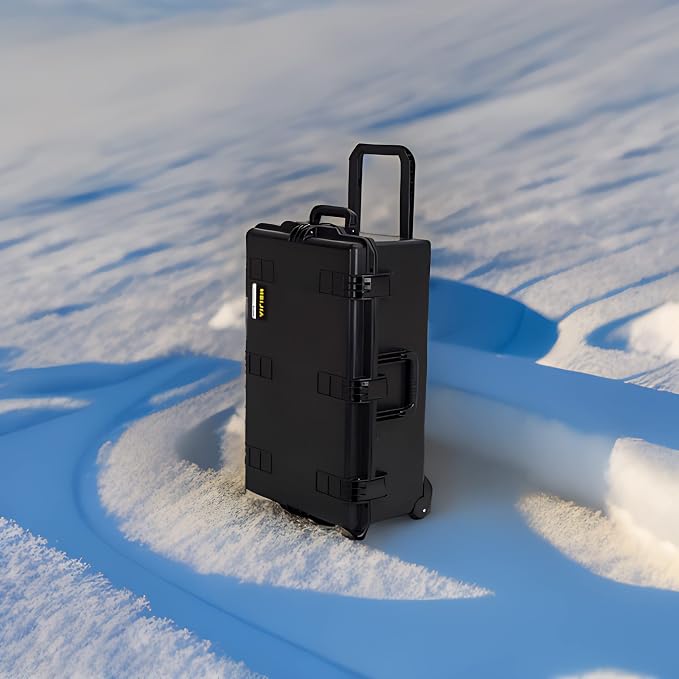 MEIJIA Portable All Weather Waterproof Camera Case, Customizable Fit Foam