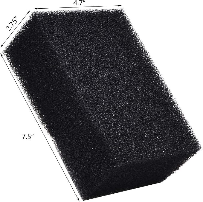 Hipanda Filter Foam Sponges, Bio Sponge Filter Media Pad, Cut-to-Size Foam