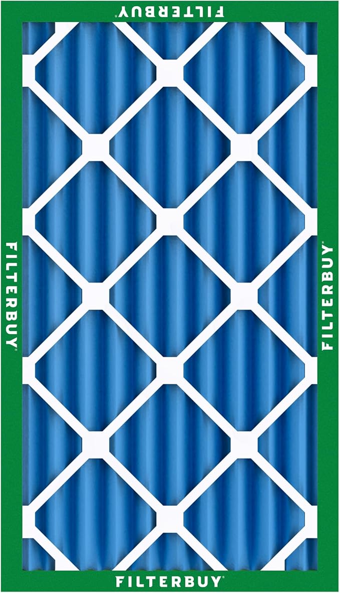 Filterbuy 12x25x4 Air Filter MERV 13 Optimal Smoke & Allergy Defense,