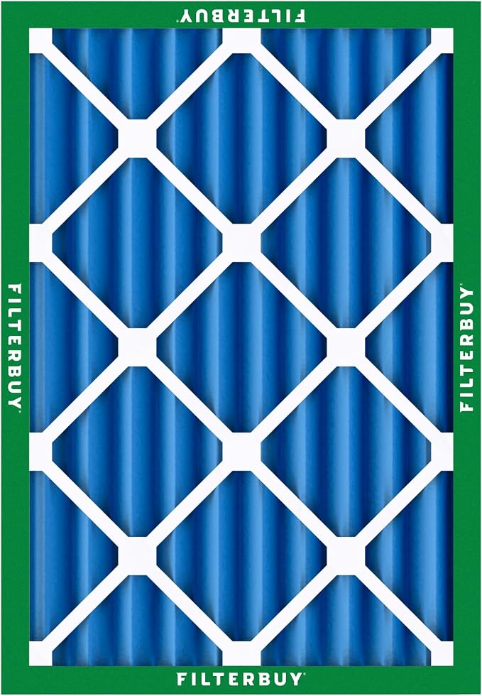 Filterbuy 12x18x4 Air Filter MERV 13 Optimal Smoke & Allergy Defense,